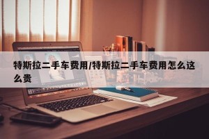 特斯拉二手车费用/特斯拉二手车费用怎么这么贵